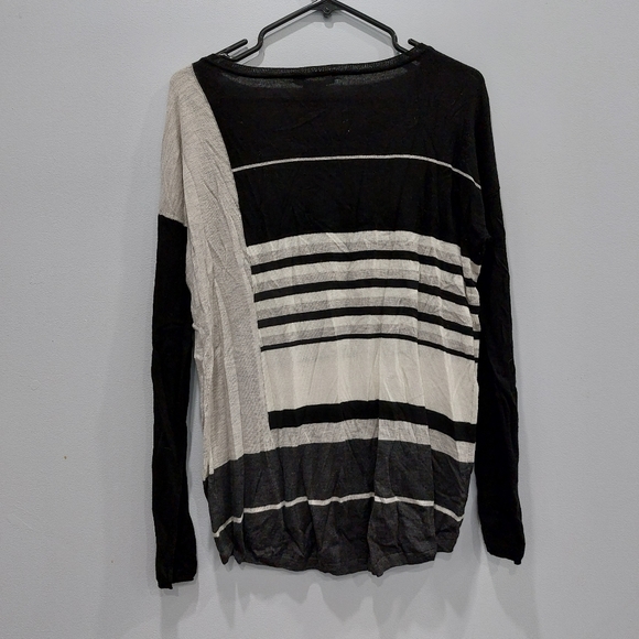 Vince Colourblock Striped Merino Wool Sweater - Picture 4 of 4